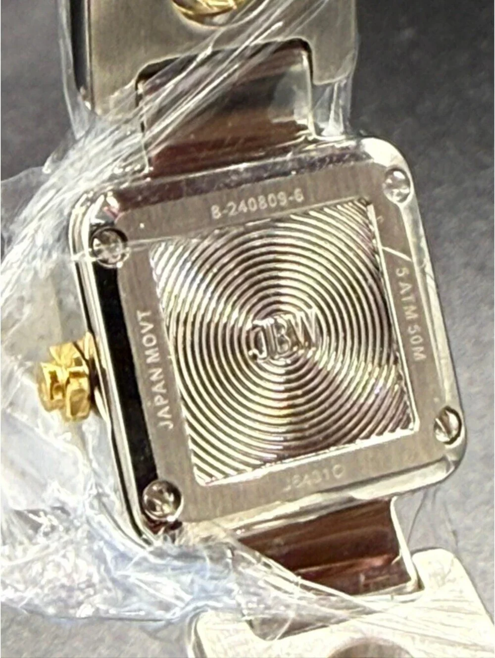 JBW Women's Two-Tone Gold and Silver Bracelet Watch with Crystal Accents